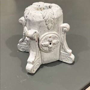 Isabel Bloom Ornate Gray Candle Holder